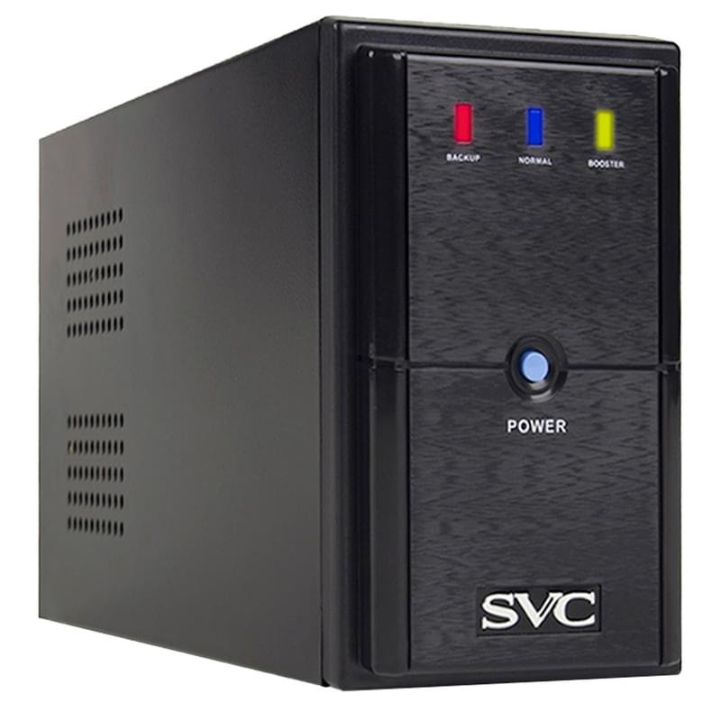 ИБП SVC, 650VA/390W, AVR:165-275В, 2Schuko, Black (V-650-L) - фото #0