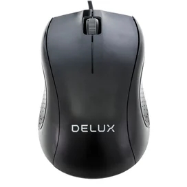 Мышка проводная USB Delux DLM-375OU Black фото