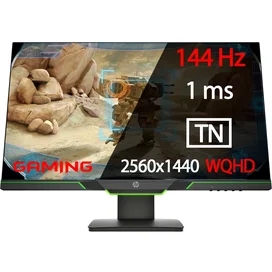 Монитор Игровой 27" HP 27xq 3WL54AA 2560x1440 16:9 TN 144ГЦ (HDMI+DP) Black фото