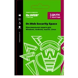 Dr.Web Security Space, 3 устройства на  2 года (LHW-BK-24M-3-A3) (ESD) фото