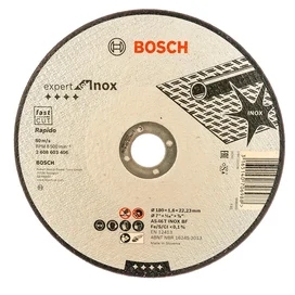 Круг отрезной Bosch EXPERT FOR INOX 180 x 1.6 мм (2608603406) фото