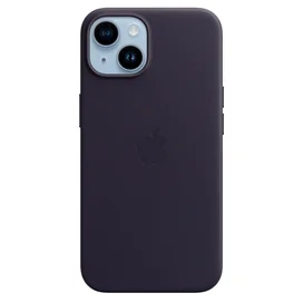 Чехол для iPhone 14, Leather Case with MagSafe, Ink (MPP63ZM/A) фото