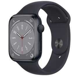 Смарт часы Apple Watch Series 8, 45mm Midnight Aluminium Case with Midnight Sport Band (MNP13GK/A) фото