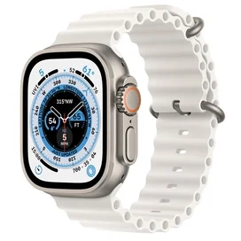 Смарт часы Apple Watch Ultra, 49mm Titanium Case with White Ocean Band (MNHF3GK/A) фото