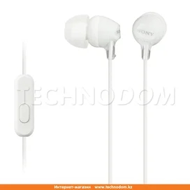 Микрофоны бар қыстырмалы құлаққап Sony MDR-EX15AP, White фото