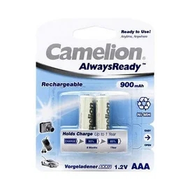 Аккумулятор AAA 2шт Camelion Rechargeable 900mAh (NH-AAA900ARBP2) фото