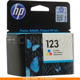 HP Картриджі №123 Tri-color (2130/2620/2630/3639 арналған) (F6V16AE) фото