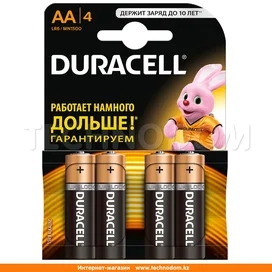 Батарейка AA 4шт Duracell Basic (LR6/MN1500/4АА) фото
