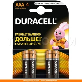 Батарейка AAA 4шт Duracell Basic (LR03/MN2400/4AАА) фото