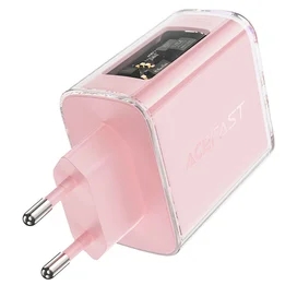 Адаптер питания ACEFAST, 2*USB C+A, PD65W GaN (A45 Cherry blossom - ACEFAST) фото