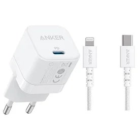 Anker зарядтағыш 1*Type-C 20W + Cable (PD), WT (B2149G21) фото
