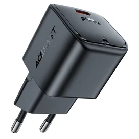 Адаптер питания ACEFAST, 1*USB-C, mini PD30W GaN, black (A77bk - ACEFAST) фото