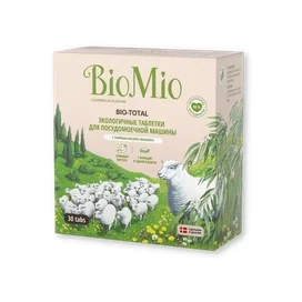 Таблетки BioMio для посудомоечной машины 7в1 экологичные 30 шт фото