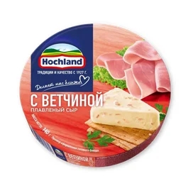Сыр плавленый Hochland с ветчиной 140 г фото