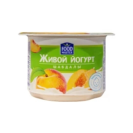 Йогурт FoodMaster Живой персик 1.5% 110 г фото