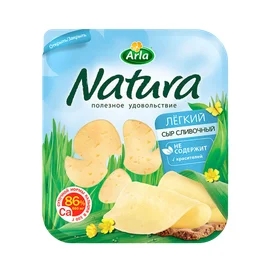 Сыр Arla Natura легкий 16% нарезка полутвердый 150 г фото