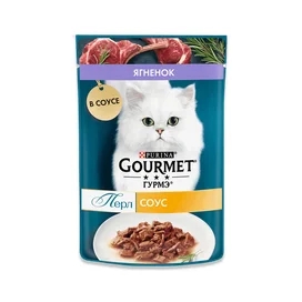 Корм влажный Gourmet Perle с ягненком в соусе для кошек 75 г фото