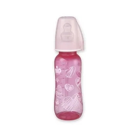 Бутылочка пластиковая Nip Trendy Girl с силиконовой соской, размер 1 250 мл фото