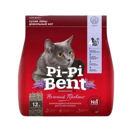Наполнитель Pi-Pi Bent для кошачьего туалета комкующийся Нежный прованс 12 л фото