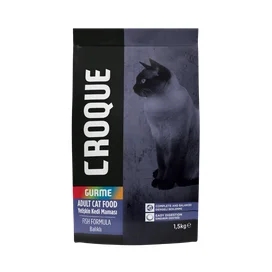 Корм сухой Croque Гурме для взрослых кошек 1.5 кг фото