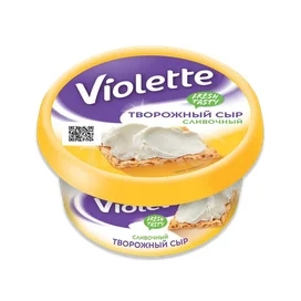 Сыр Violette творожный сливочный 70% 140 г фото