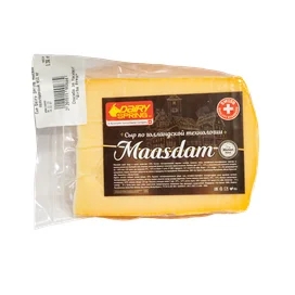 Сыр Dairy Spring Маасдам полутвердый 45% кг фото