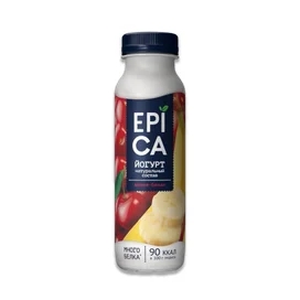 Йогурт Epica питьевой вишня, банан 2.5% 260 г фото