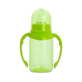 Бутылочка Пома с ручками средний поток, зеленая 250 мл фото