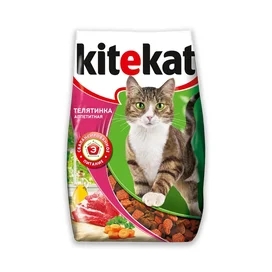 Корм сухой Kitekat Телятинка аппетитная для взрослых кошек 1,9 кг фото