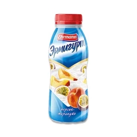 Йогурт Эрмигурт питьевой  персик, маракуйя 1.2% 420 г фото