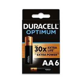 Батарейка Duracell Optimum 1.5V LR6/AA 6 шт фото