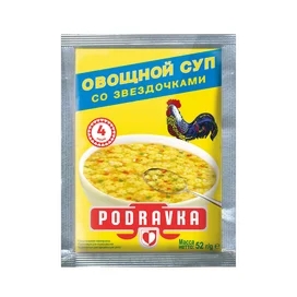 Суп Podravka овощной со звездочками 52 г фото