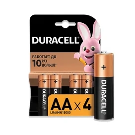 Батарейка Duracell Basic 1.5V LR6/AA 4 шт фото