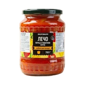 Перец ВкусВилл в томатном соусе Лечо 700 г фото
