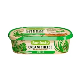 Сыр творожный Bonfesto Кремчиз с зеленью 140 г фото
