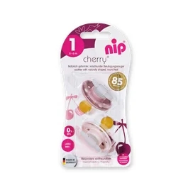 Соска пустышка NIP Cherry латекс, для девочек размер 2 фото