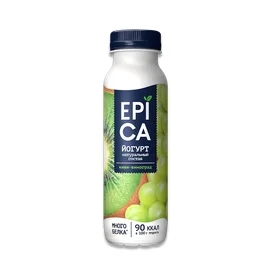 Йогурт питьевой Epica с киви и виноградом 2,5% 260 г фото