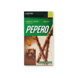 Печенье Лотте Pepero Almond соломка в шоколадной глазури с миндалем 36г фото