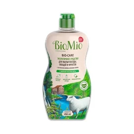 Средство BioMio экологичное с экстрактом хлопка для мытья посуды, овощей, фруктов 450 мл фото