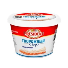 Сыр President творожный сливочный 56% 140 г фото