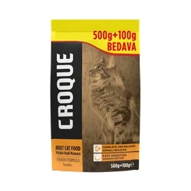 Корм сухой Croque для взрослых кошек с курицей 600 г фото
