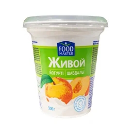 Йогурт FoodMaster Живой персик 1.5% 300 г фото