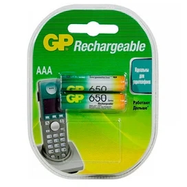 Аккумулятор AAA GP Rechargeable 2х650mAh фото