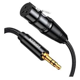 Аудиокабель Ugreen 3.5mm Three-Pole Male to XLR Female Audio Cable, 2m, 20244 (AV182) фото