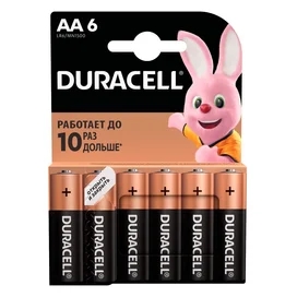 Батарейка Duracell AA 6шт Basic фото