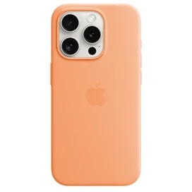 Чехол для iPhone 15 Pro, Silicone Case with MagSafe, Orange Sorbet (MT1H3ZM/A) фото