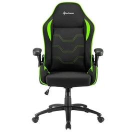 Игровое компьютерное кресло Sharkoon Elbrus 1, Black/Green фото
