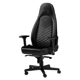 Игровое компьютерное кресло Noblechairs Icon, Black/Platinum white (NBL-ICN-PU-BPW) фото