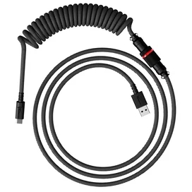 Пернетақта кабелі HyperX USB-C ширатылған кабель, сұр/қара (6J679AA) фото