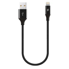 TTEC кабелі, USB  - AlumiLigthning, 30cm Black (2DK28S) фото